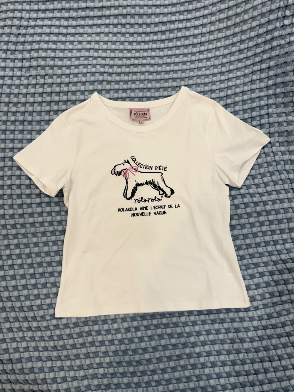 Maison de Rola Rola Schnauzer Graphic Baby Tee